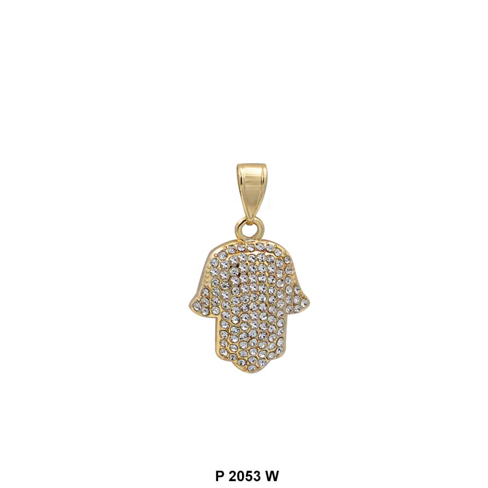 Hamsa Hand Pendant P 2053 W