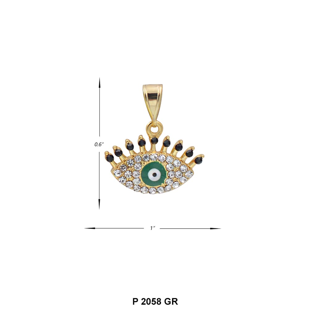 Evil Eye Pendant P 2058 GR