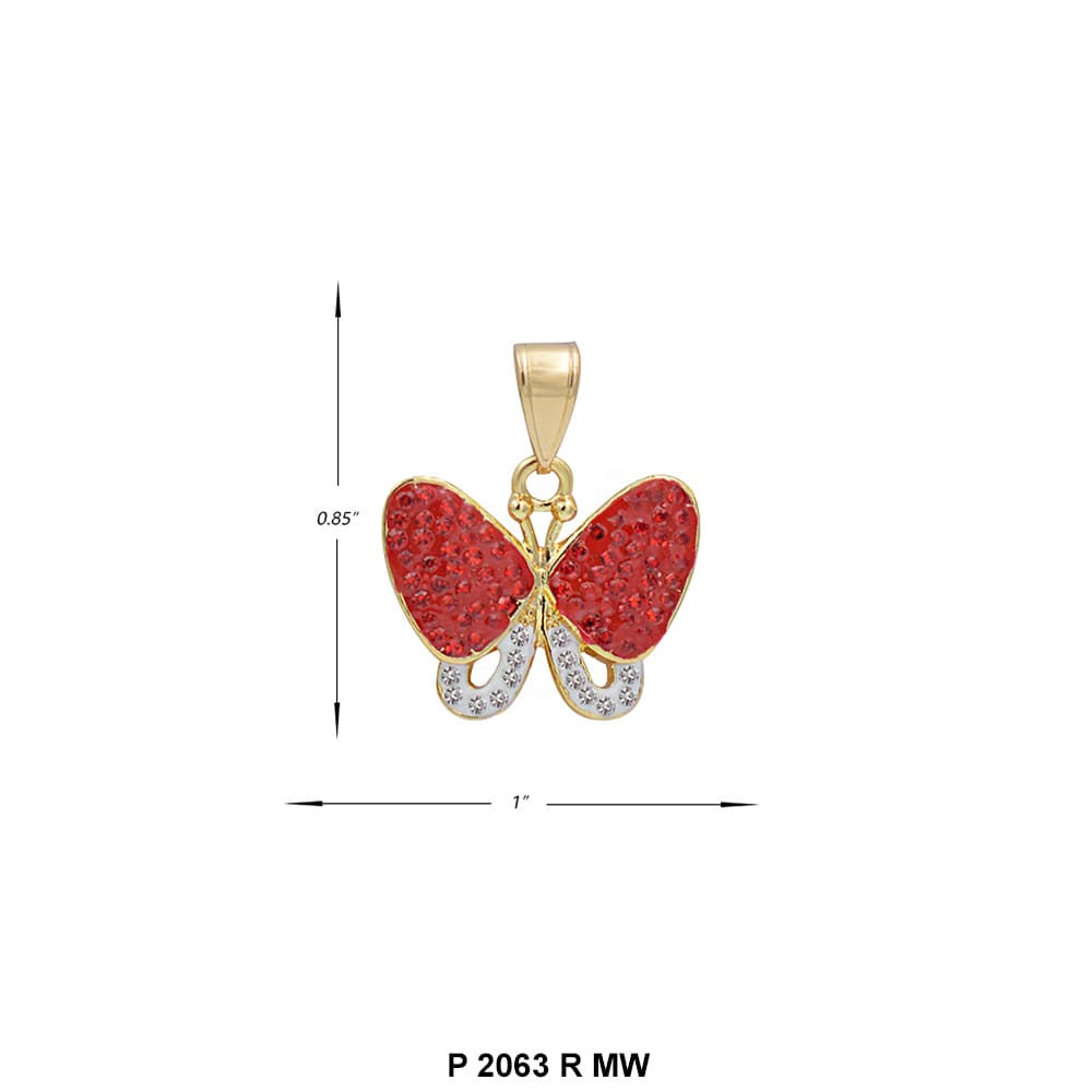 Butterfly Pendant P 2063 R MW