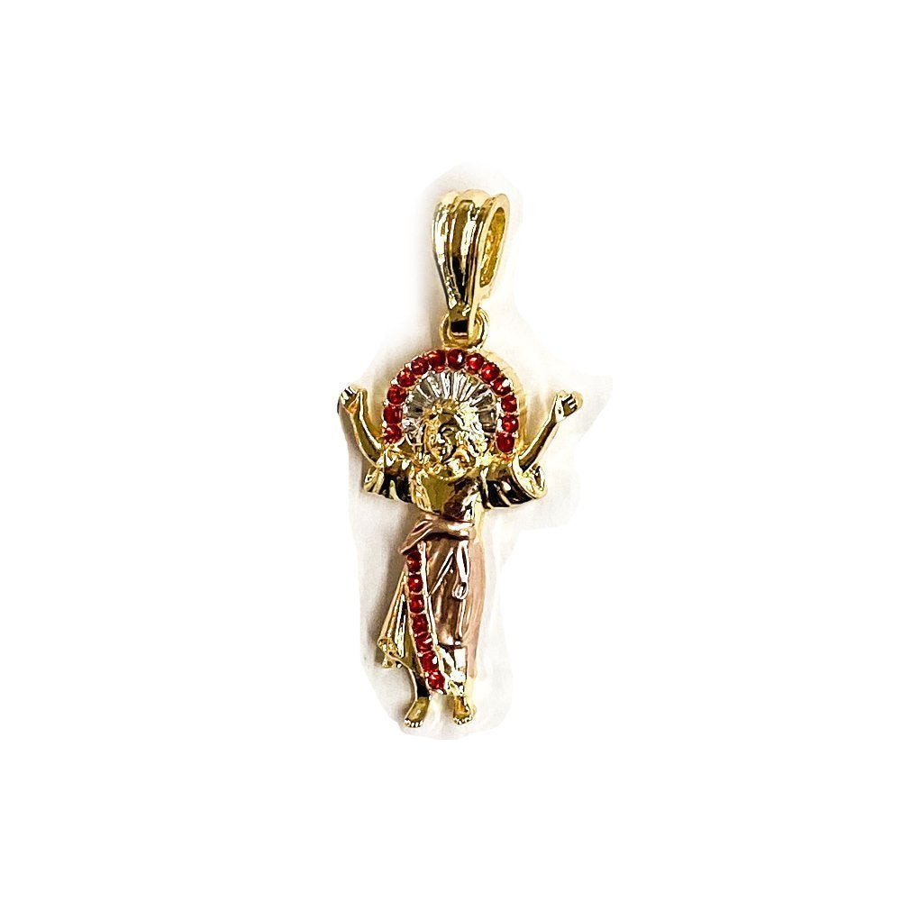 CZ Red Santo Ninio Pendant P 386