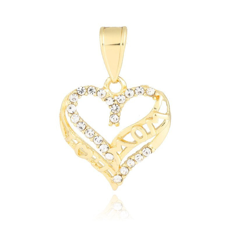 Mom Heart Pendant White P 416 W