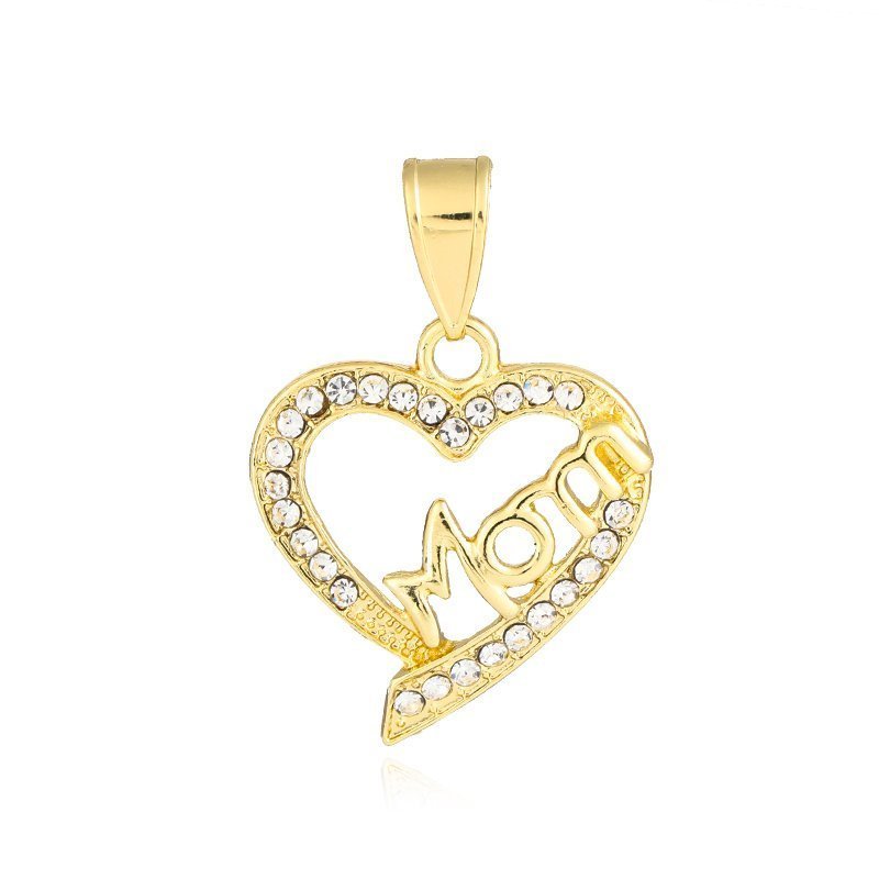 Mom Heart Pendant White P 417 W