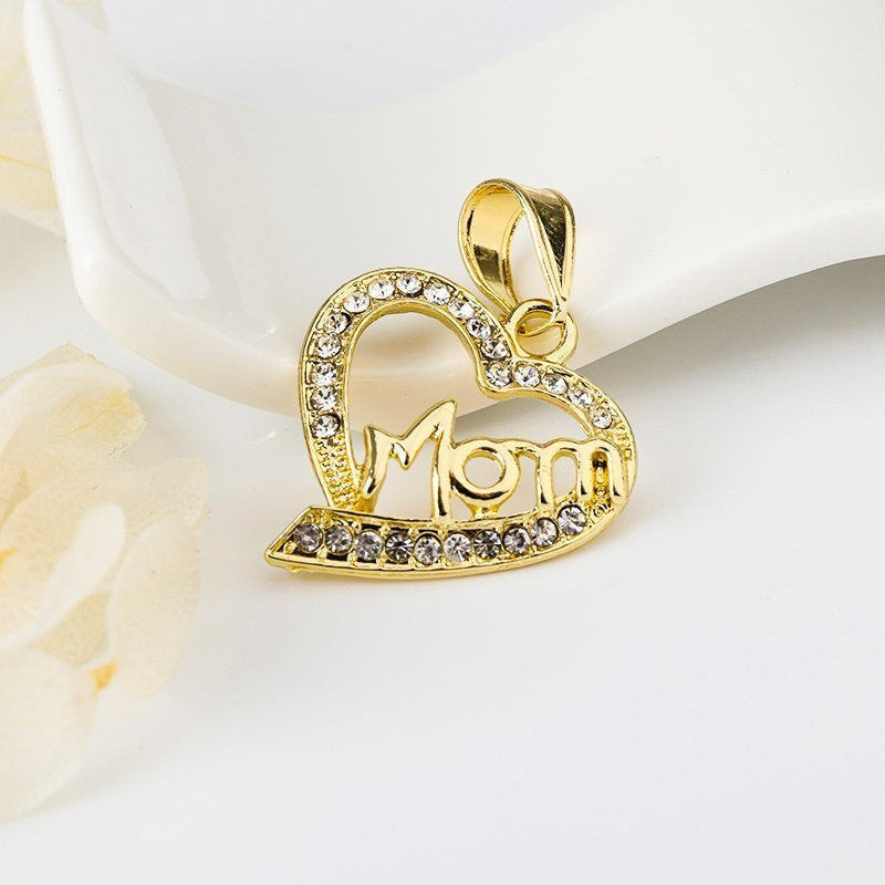 Mom Heart Pendant White P 417 W