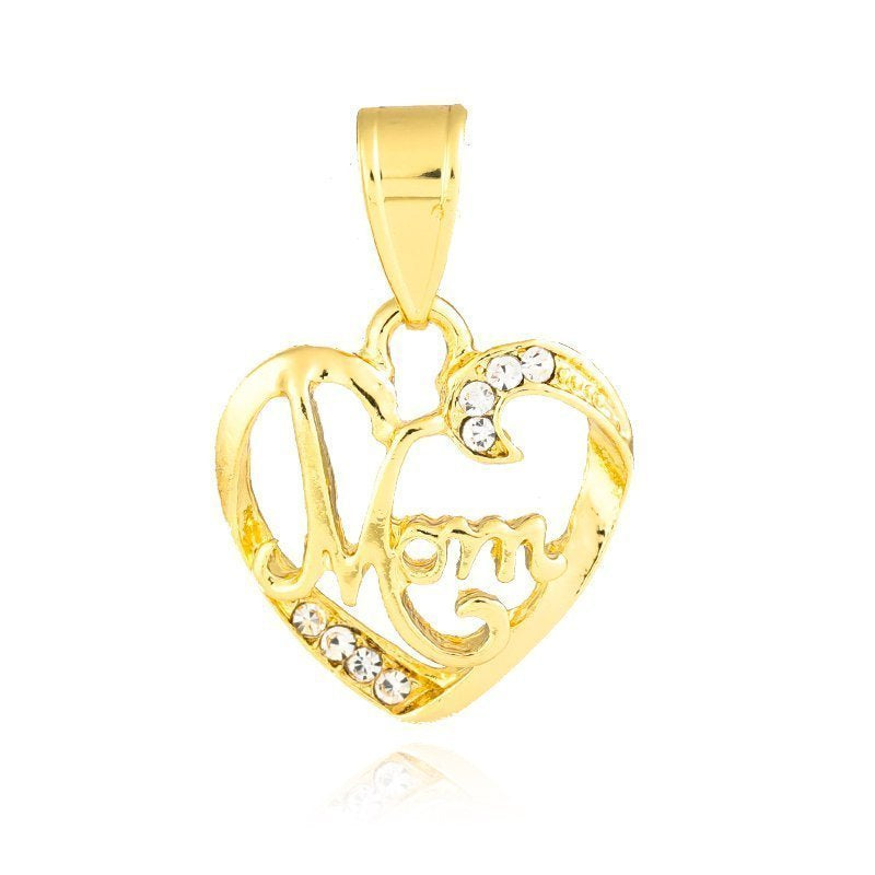 Mom Heart Pendant White P 418 W