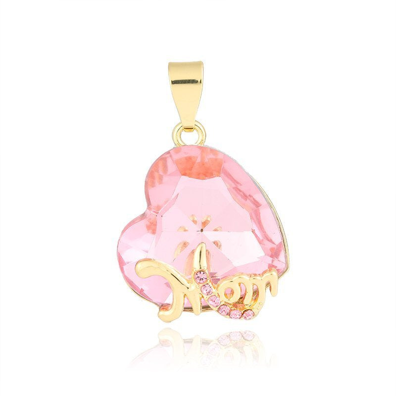 Mom Heart Pendant Pink P 420 P