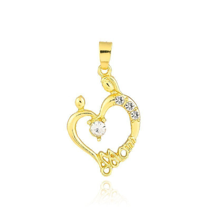 Mom Heart Pendant White P 421 W