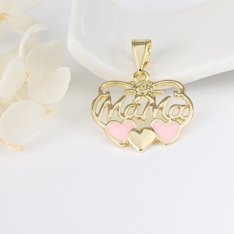 Mama Heart Pendant Pink P 422 P