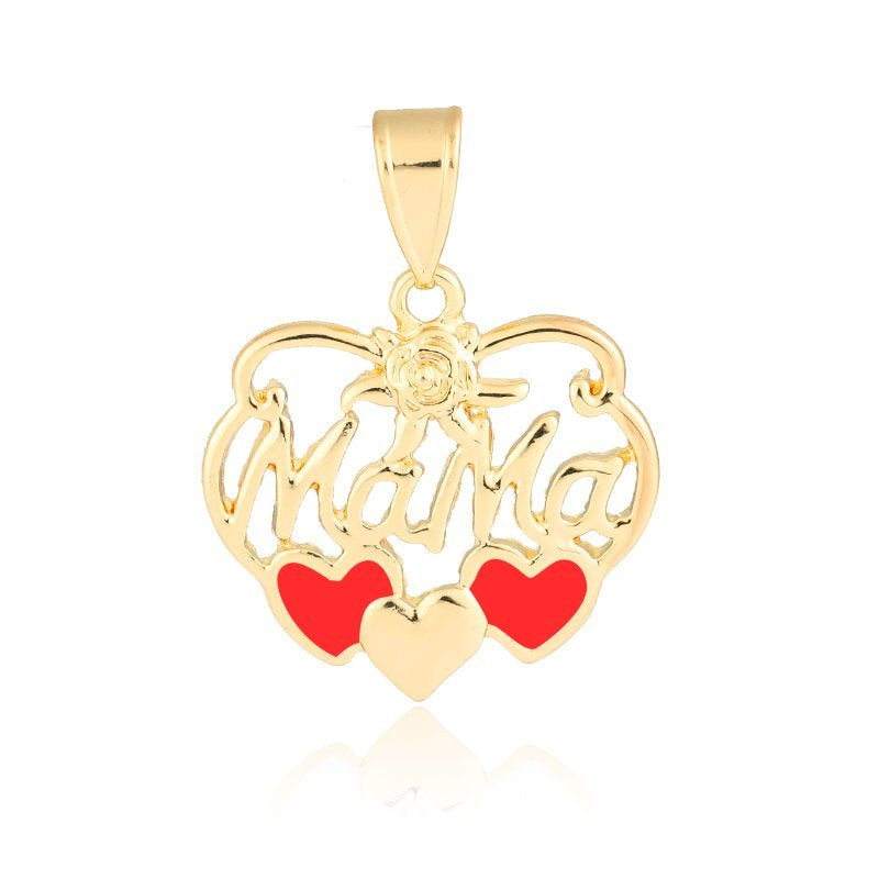 Mama Heart Pendant Red P 422 R