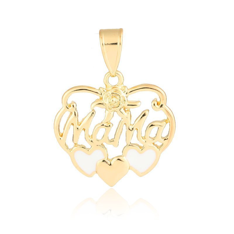 Mama Heart Pendant White P 422 W