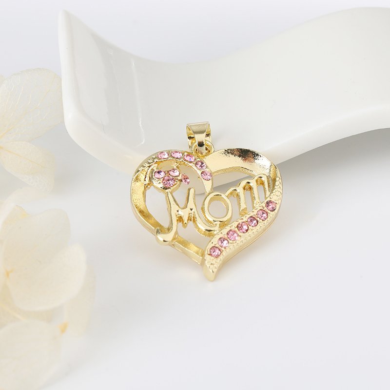 Mom Heart Pendant Pink P 423 P