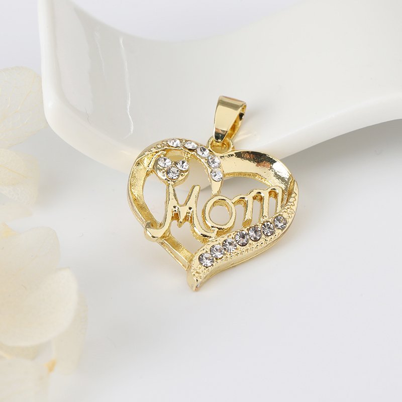 Mom Heart Pendant White P 423 W