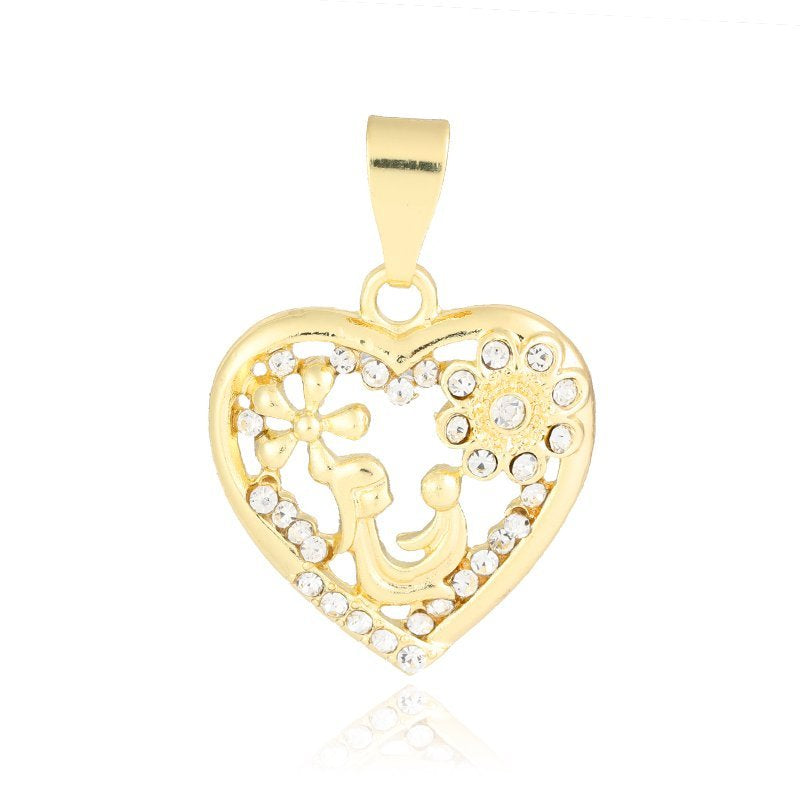 Mom Heart Pendant White P 425 W