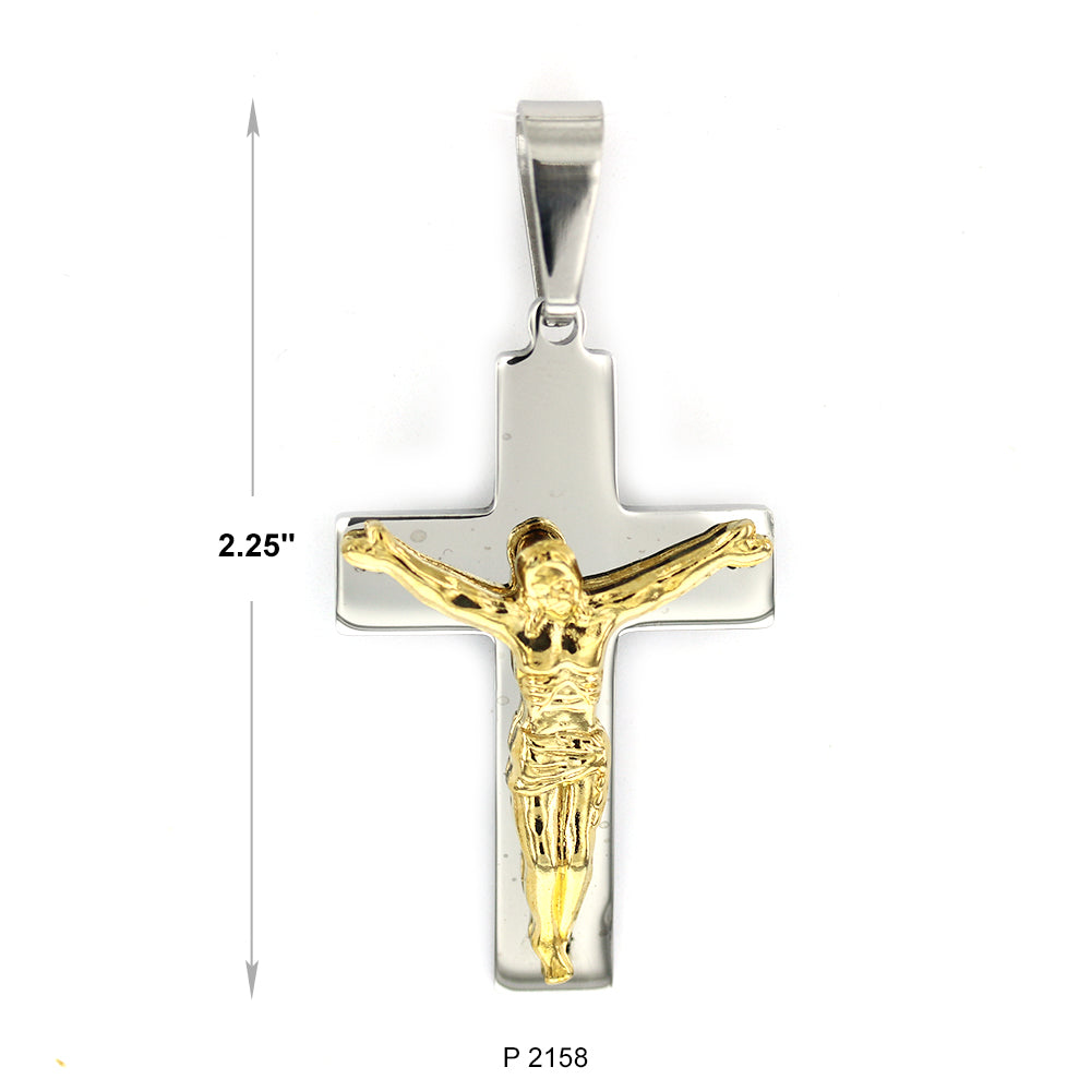 Cruz colgante de acero inoxidable P 2158 – Kaashusa