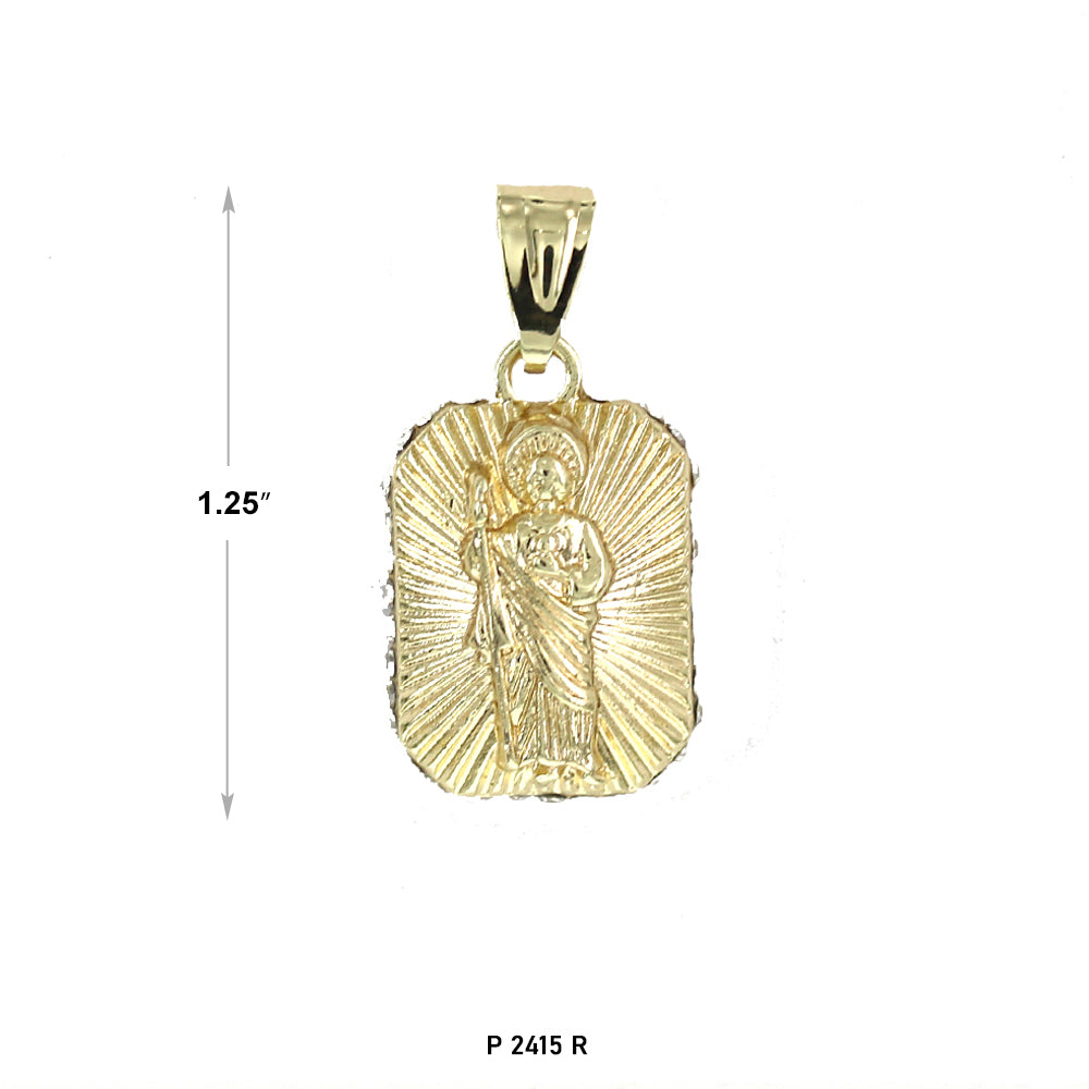 Guadalupe Square Stone Pendant P 2415 R