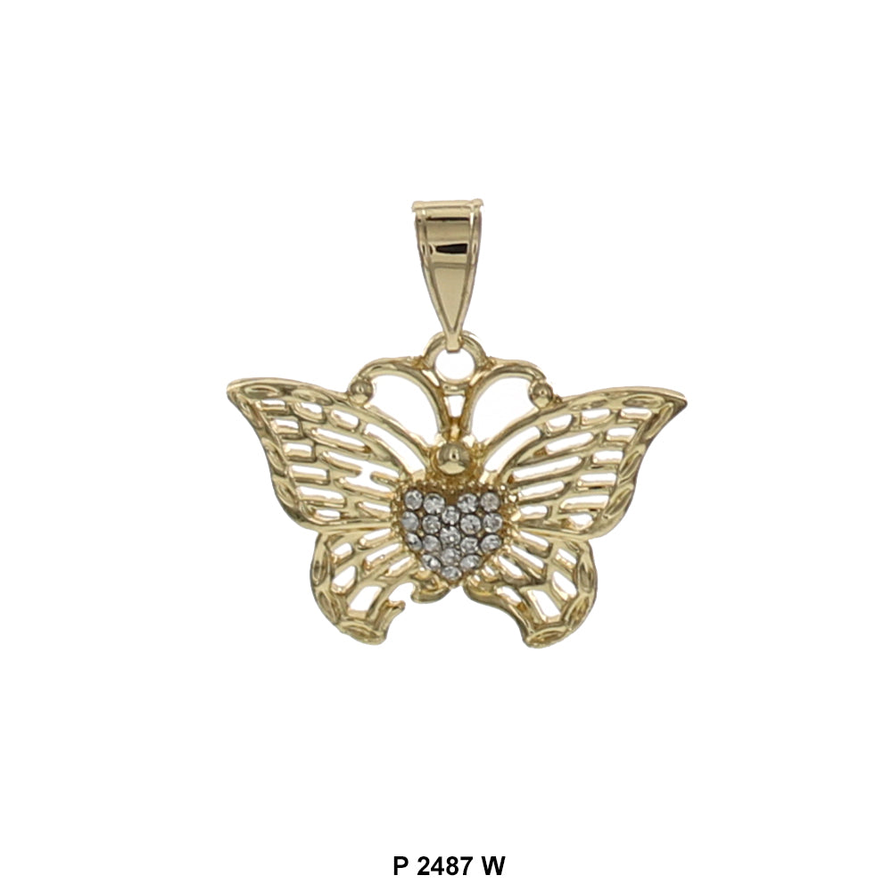 Butterfly Pendant P 2487 W