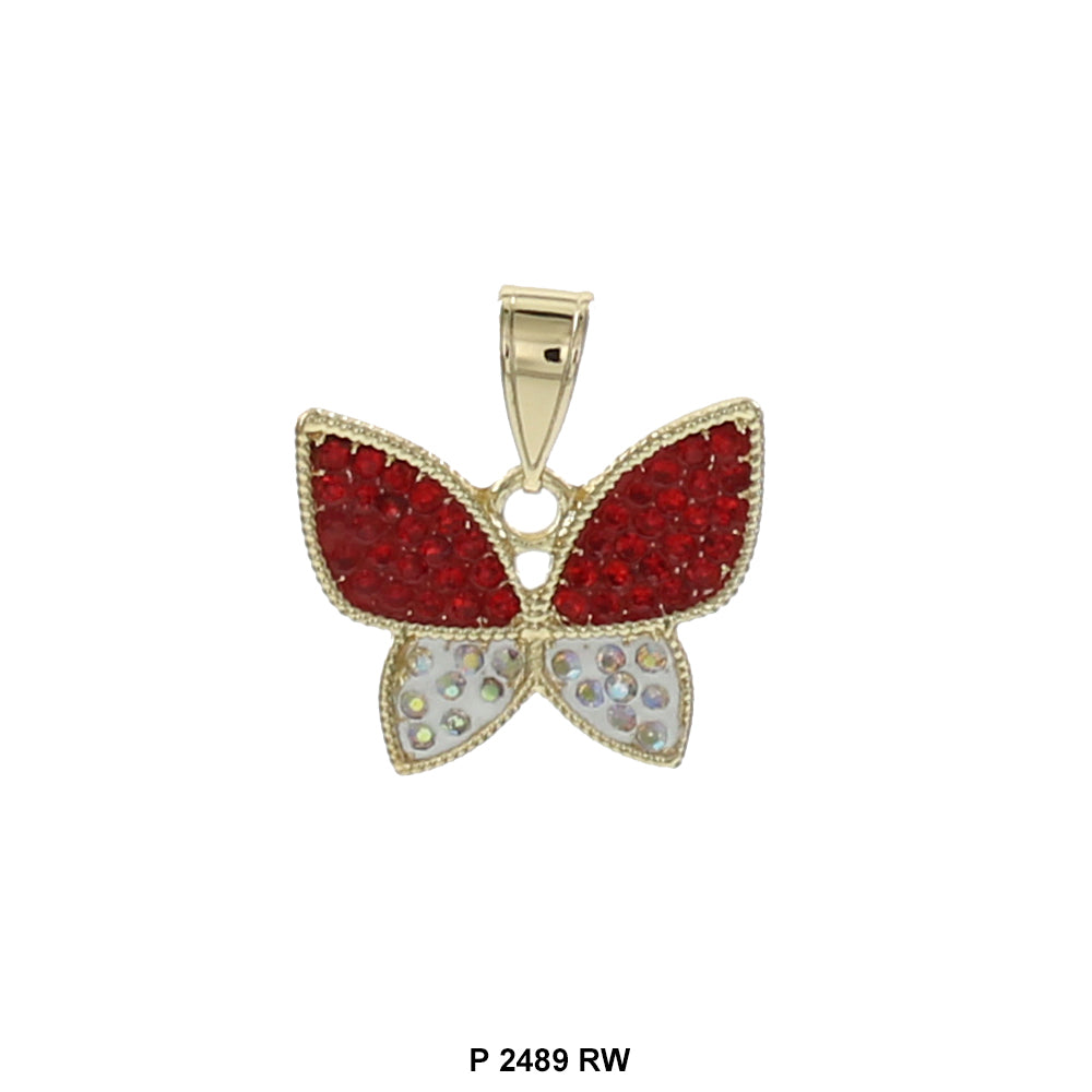 Butterfly Pendant P 2489 RW