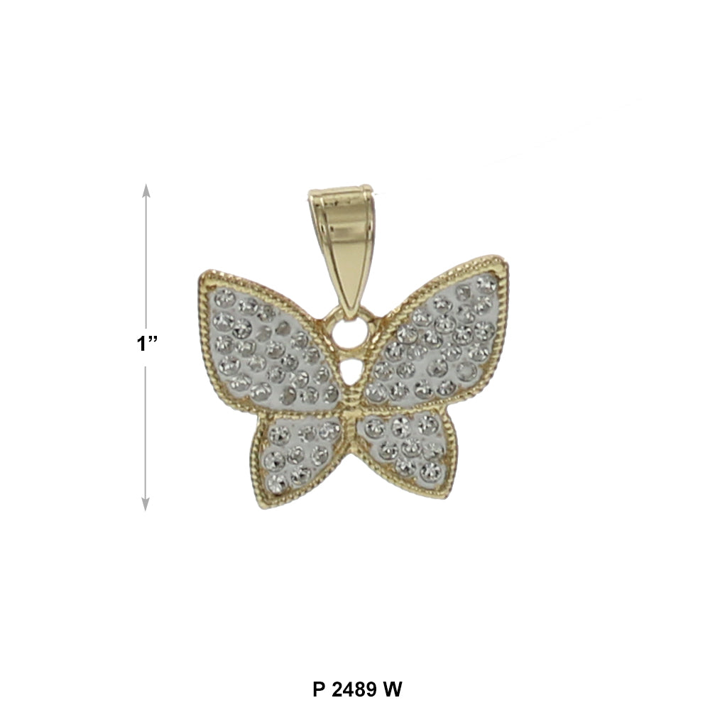 Butterfly Pendant P 2489 W