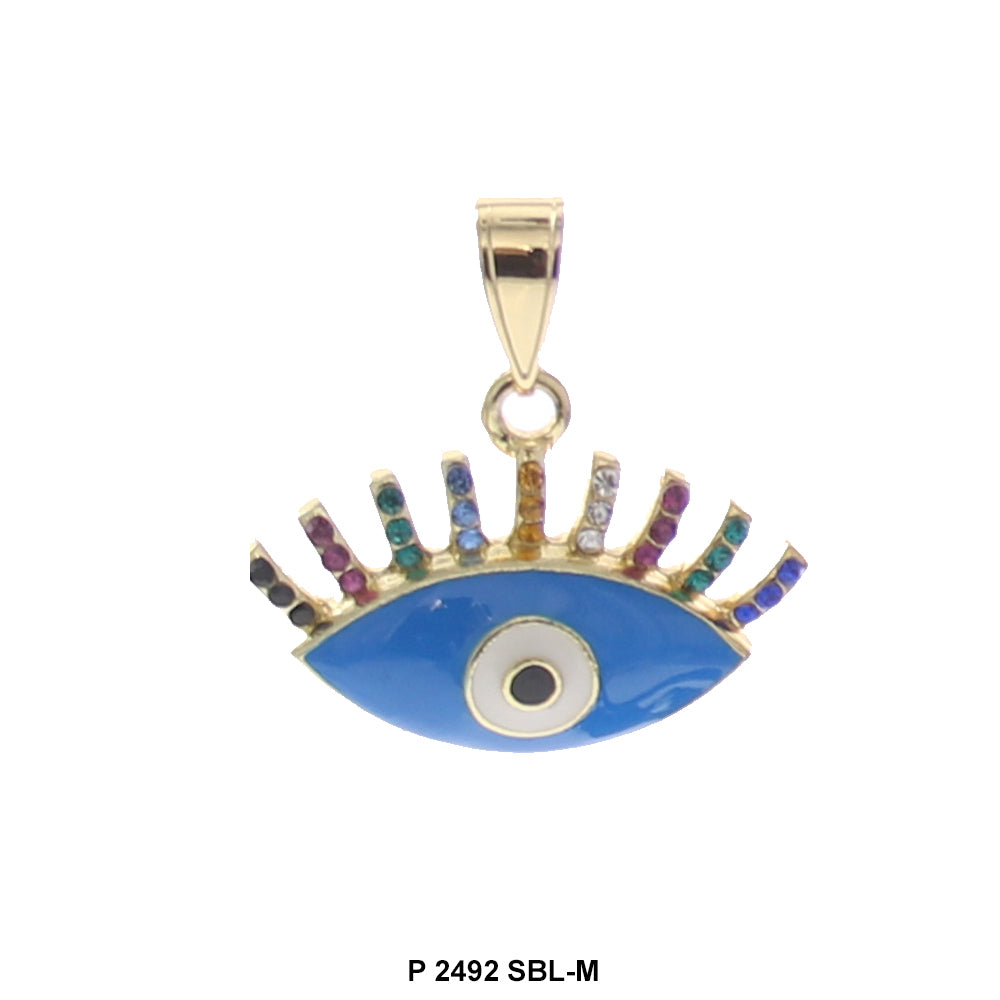 Evil Eye Pendant P 2492 SBL-M