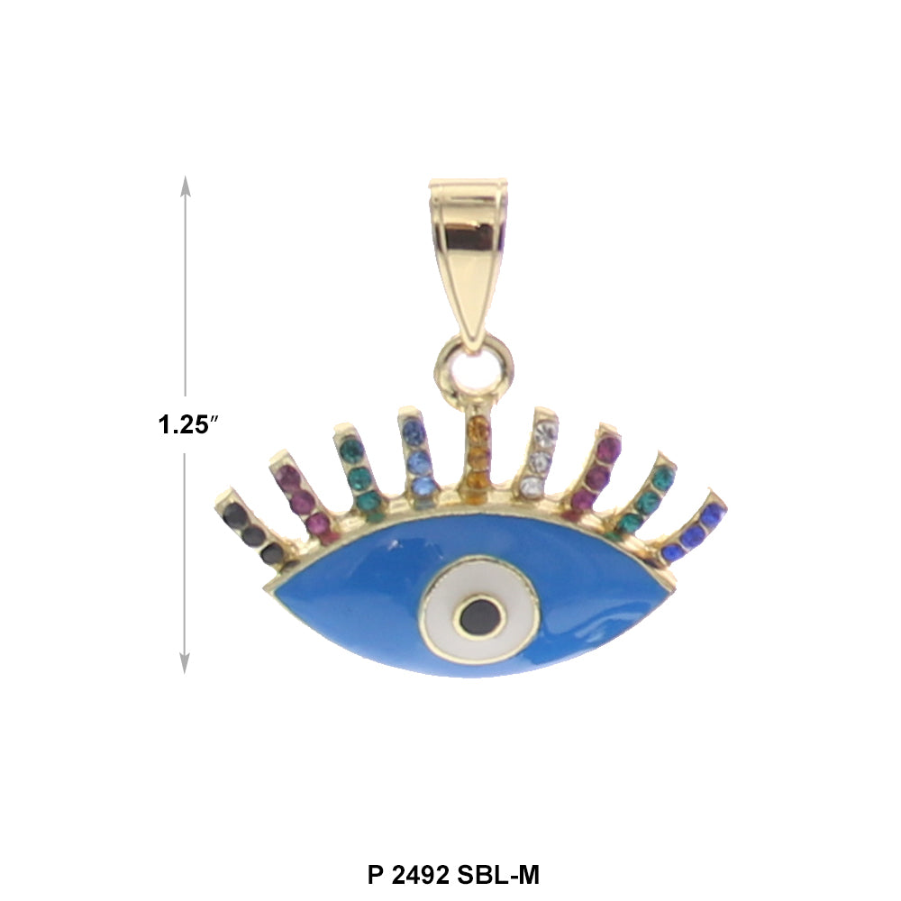 Evil Eye Pendant P 2492 SBL-M