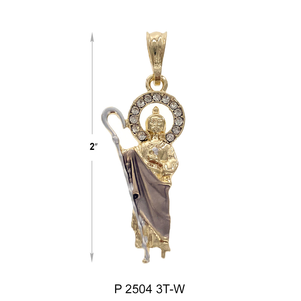 San Judas Pendant P 2504 3T-W