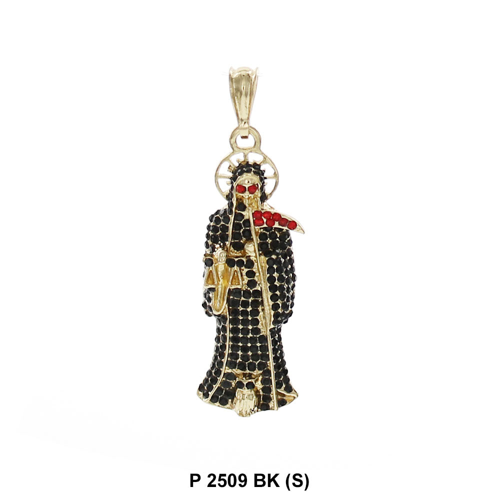 Colgante Santa Muerte 3 Tonos P 1615