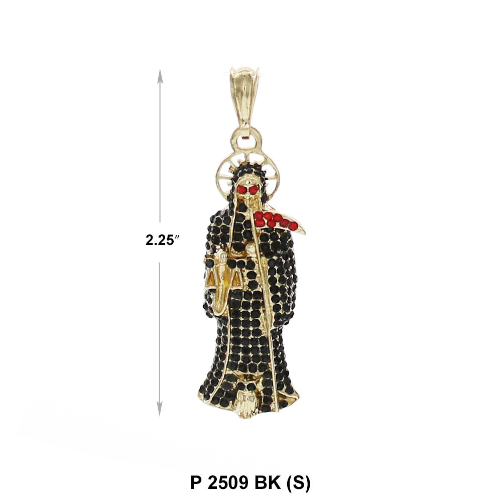 Colgante Santa Muerte 3 Tonos P 1615