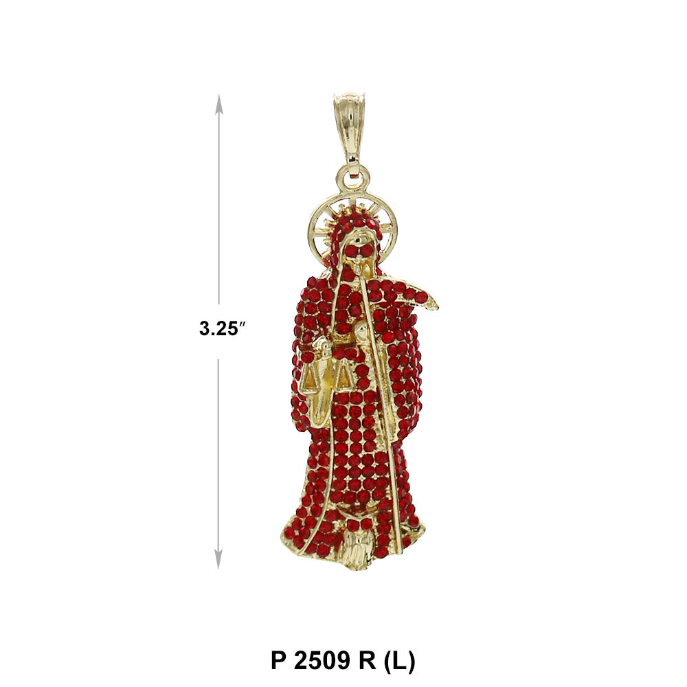 Santa Muerte Pendant P 2509 R (Large)