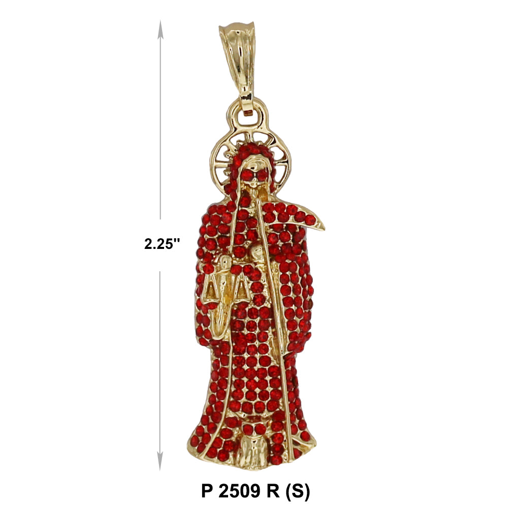 Colgante Santa Muerte 3 Tonos P 1615