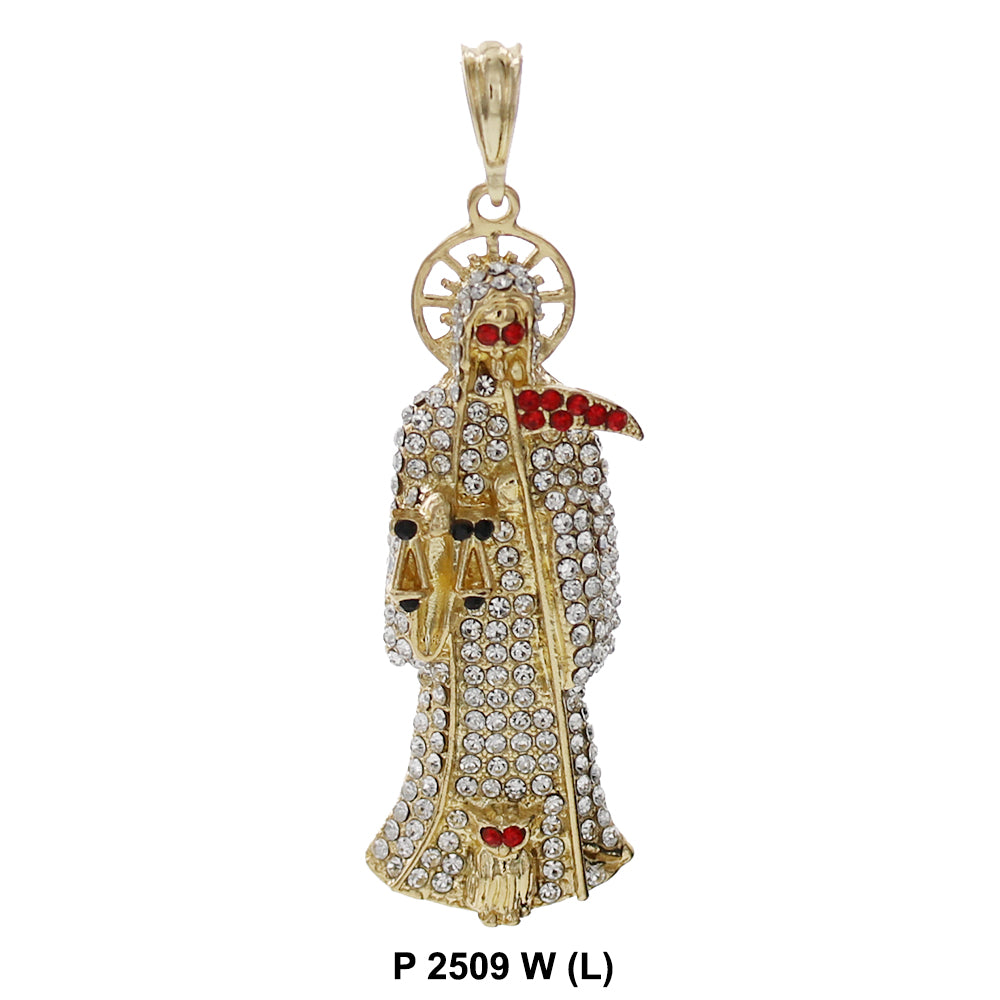 Colgante Santa Muerte 3 Tonos P 1615