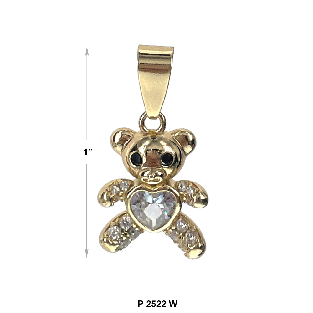 Bear Pendant P 2522 W