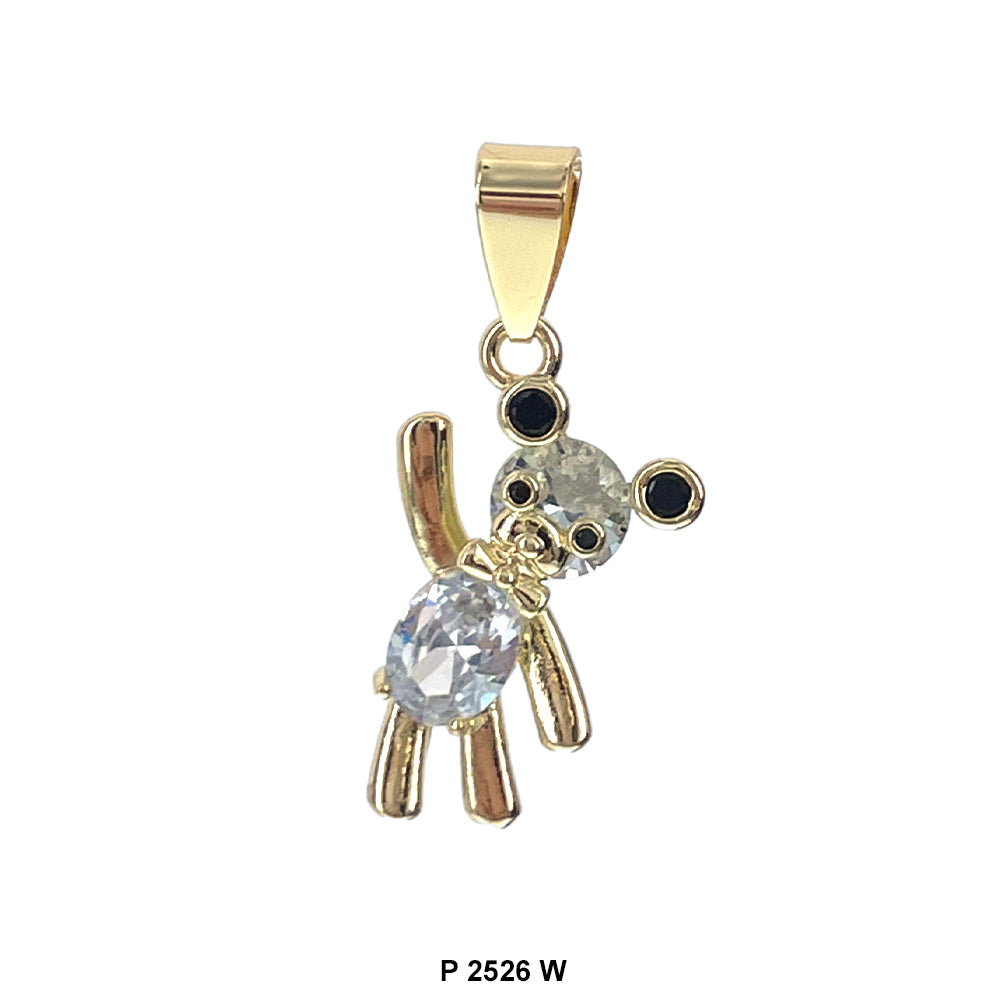 Bear Pendant P 2526 W