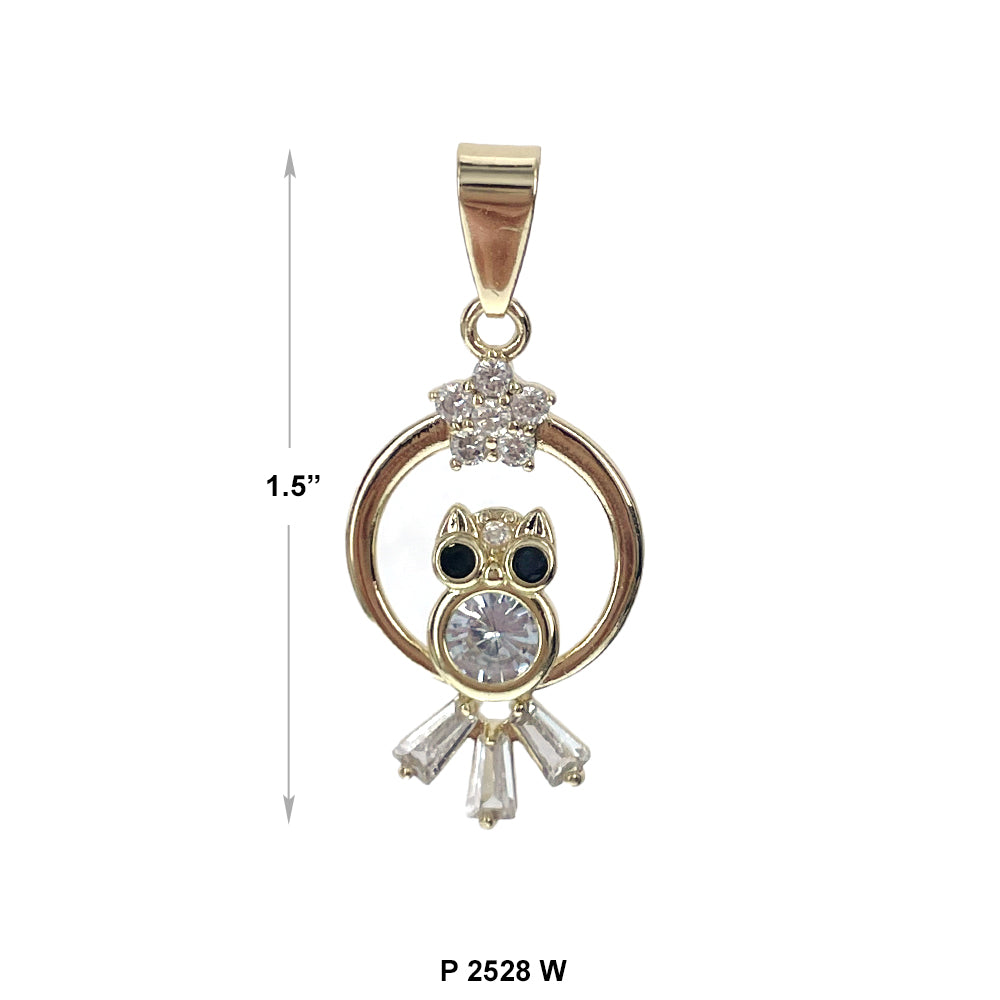 Owl Pendant P 2528 W