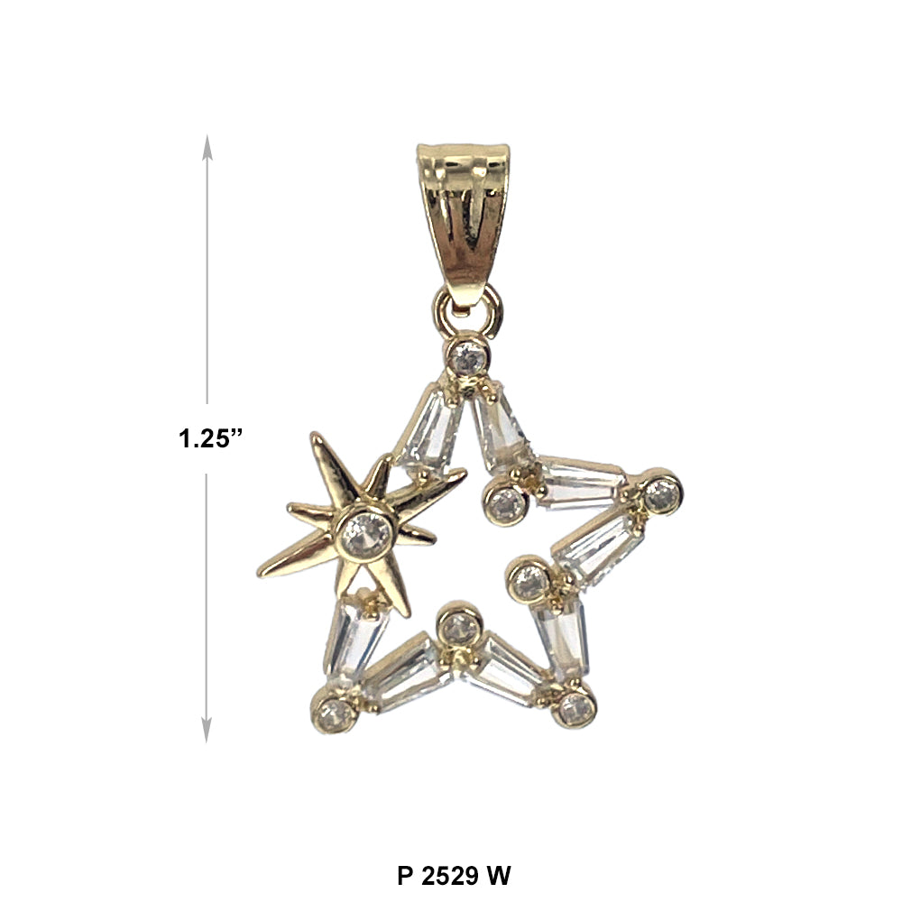 Star Pendant P 2529 W