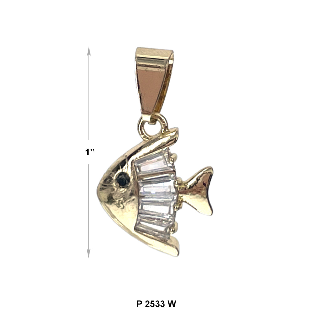 Fish Pendant P 2533 W