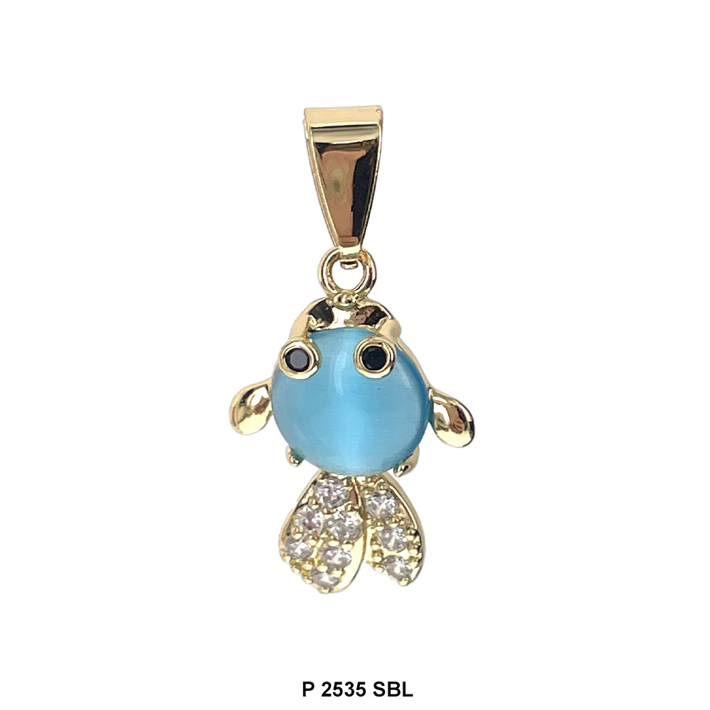 Fish Pendant P 2535 SBL