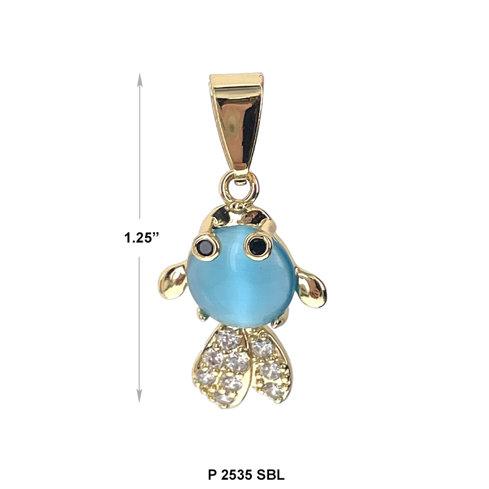 Fish Pendant P 2535 SBL