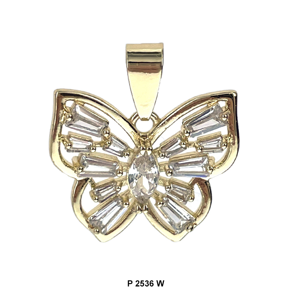 Butterfly Pendant P 2536 W