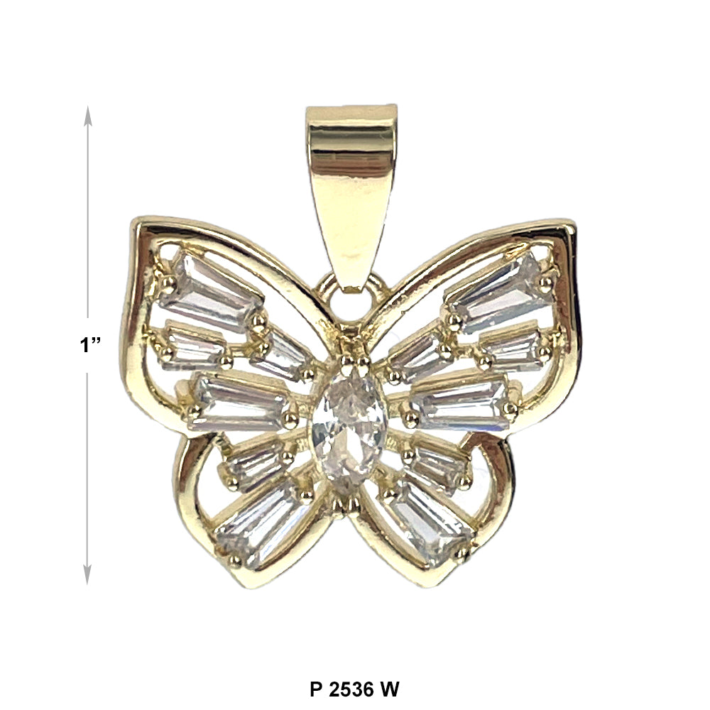 Butterfly Pendant P 2536 W