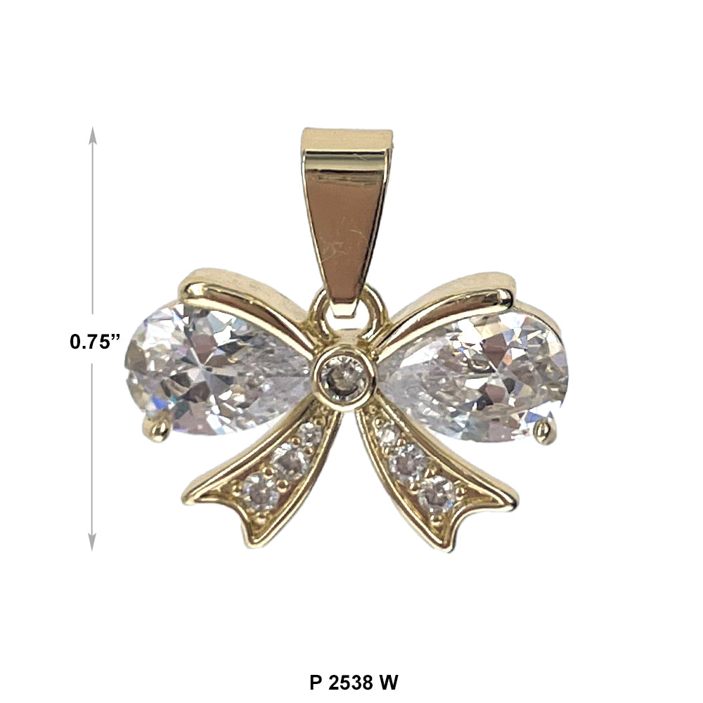 Bow Pendant P 2538 W