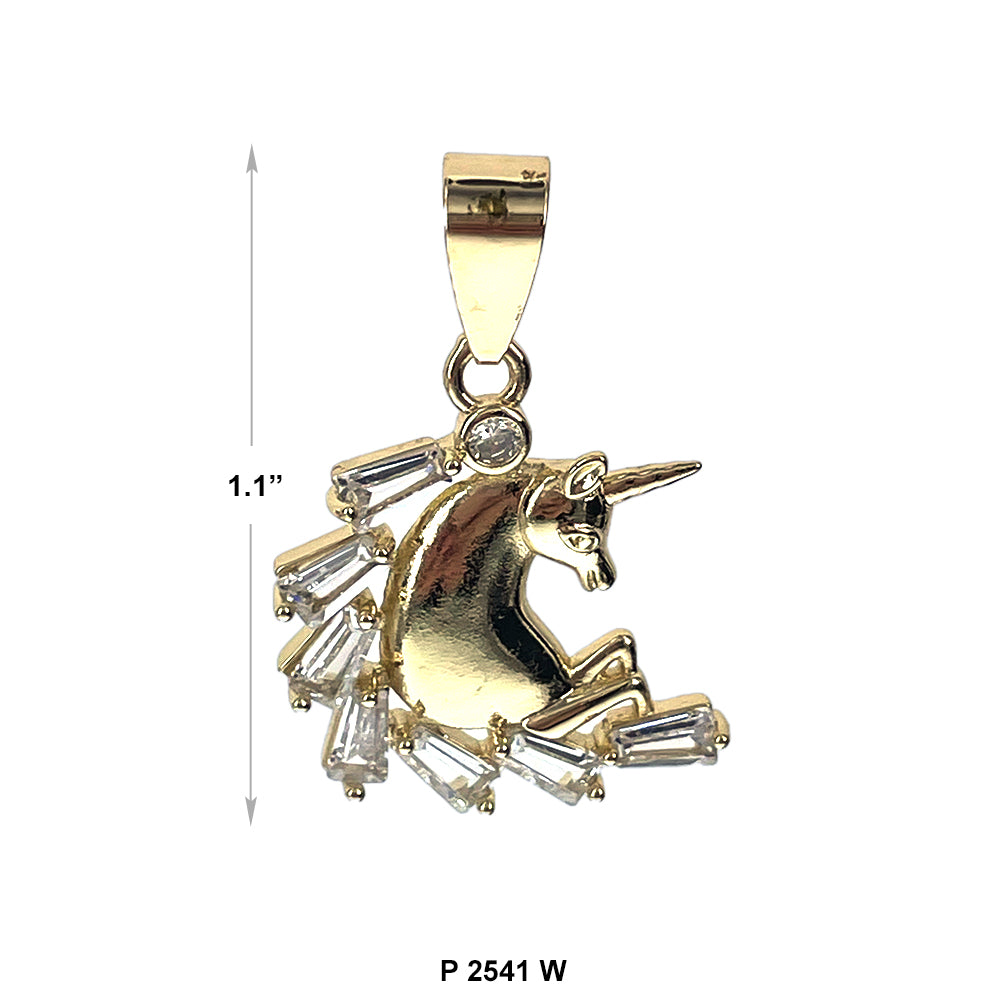 Unicorn Pendant P 2541 W