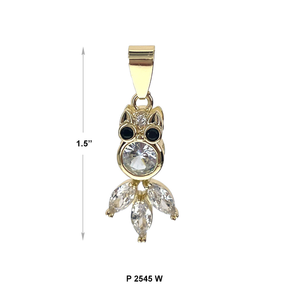Owl Pendant P 2545 W