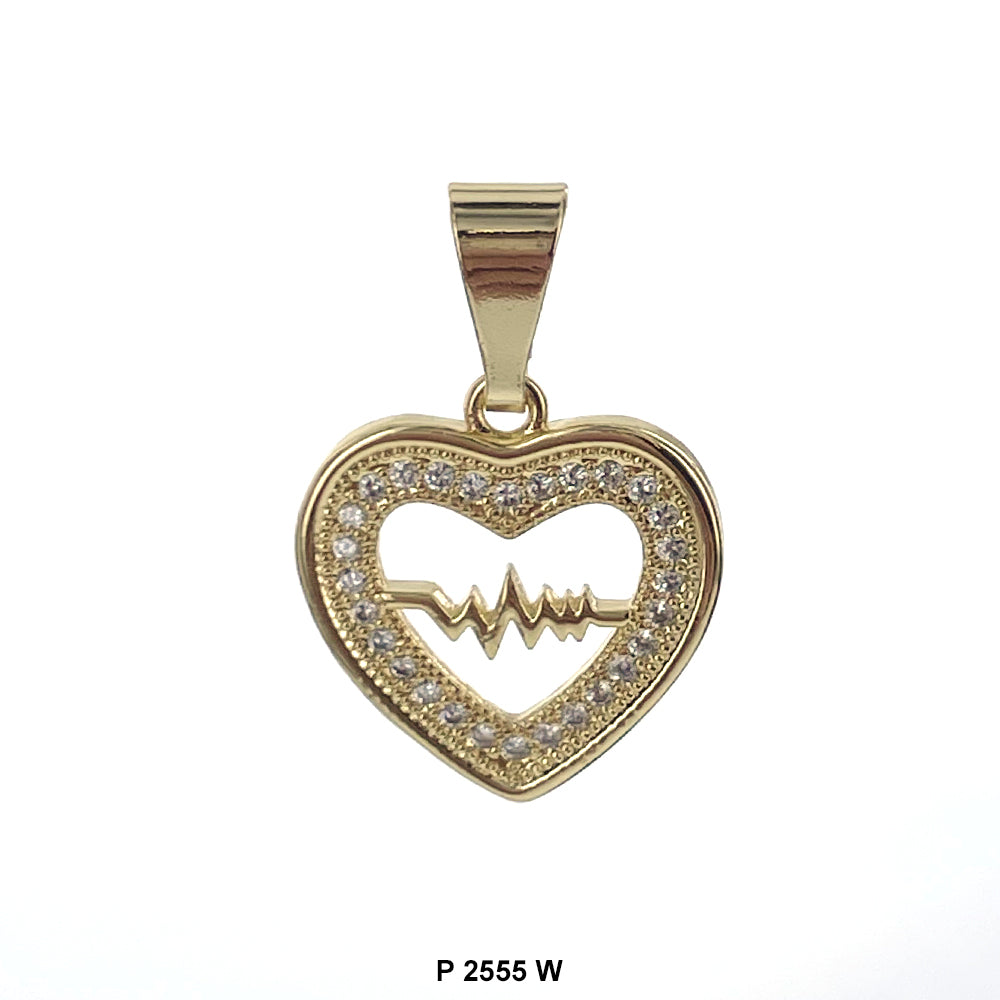 Heart Beat Pendant P 2555 W