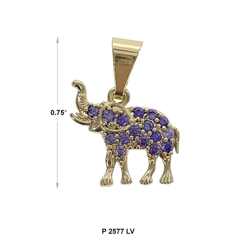 Elephant Pendant P 2577 LV