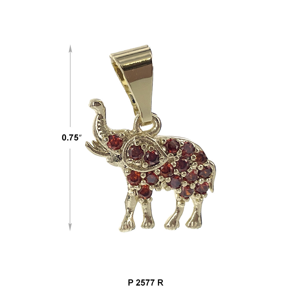 Elephant Pendant P 2577 R