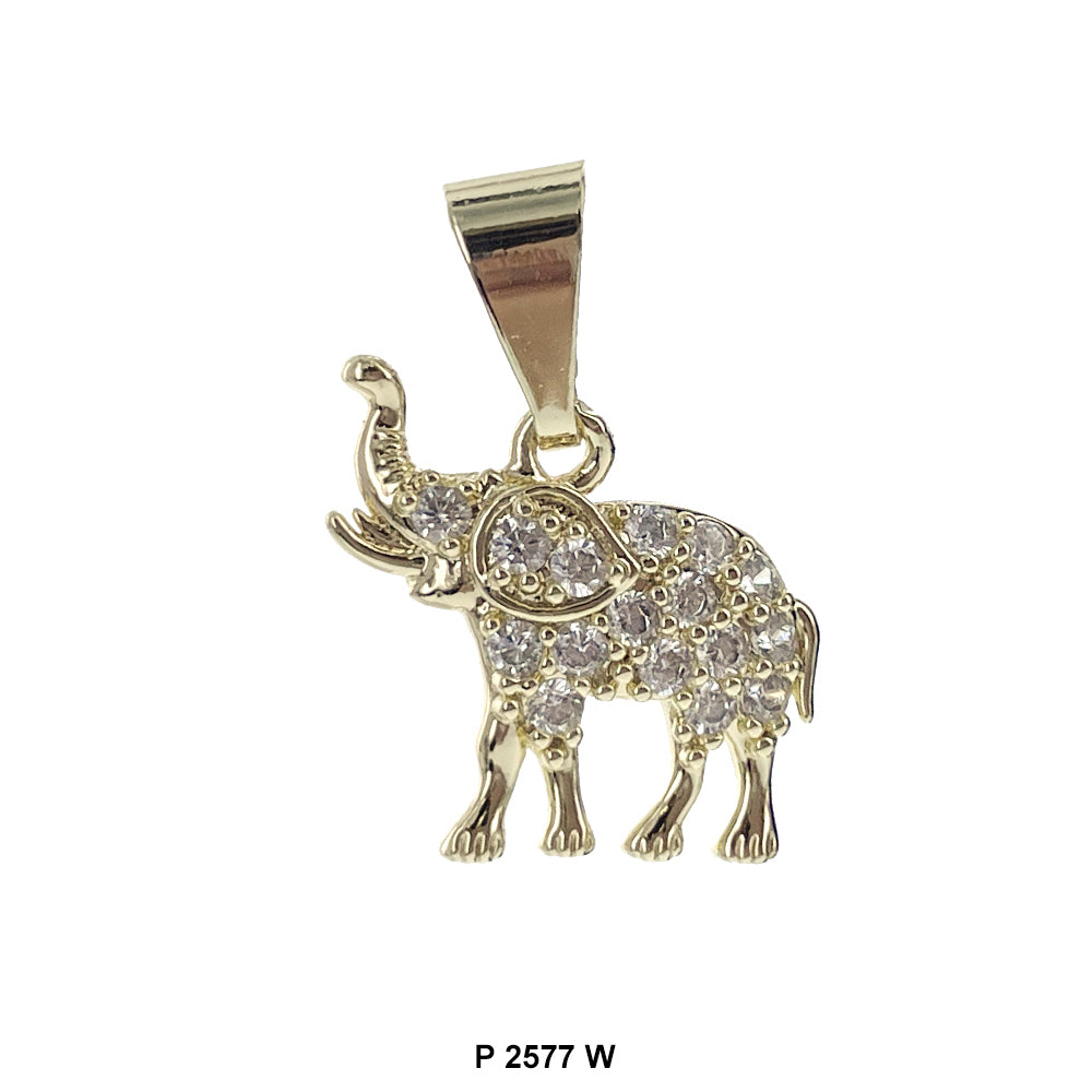 Elephant Pendant P 2577 W