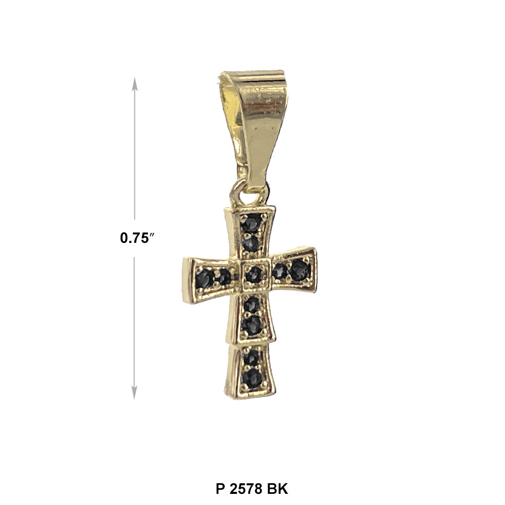 Cross Pendant P 2578 BK