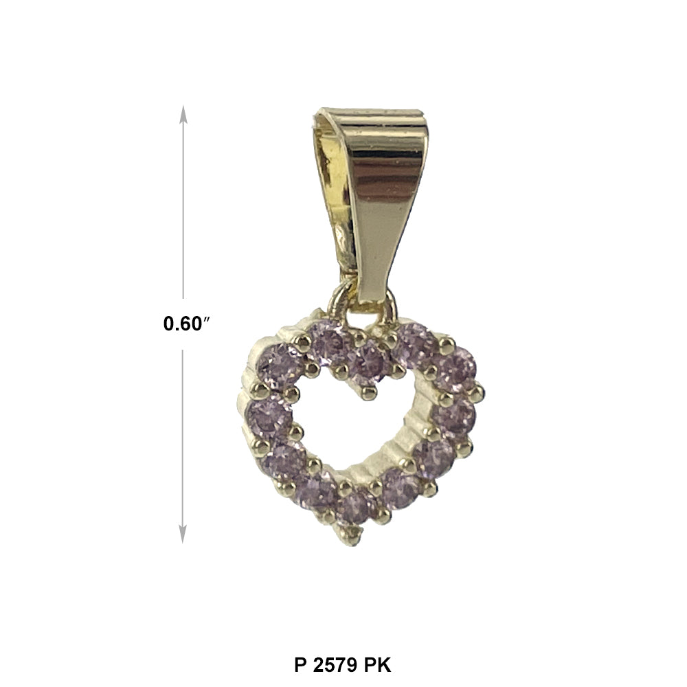 Heart Pendant P 2579 PK