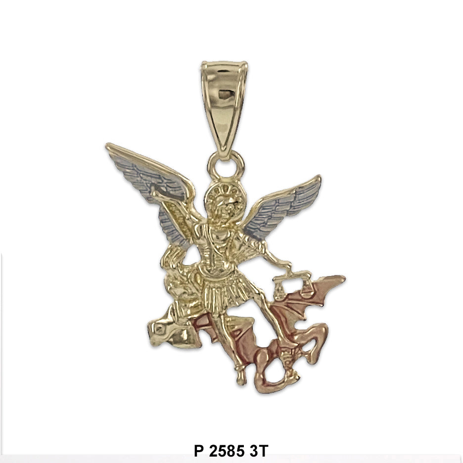 St. Michael De Archangel Pendant P 2585 3T