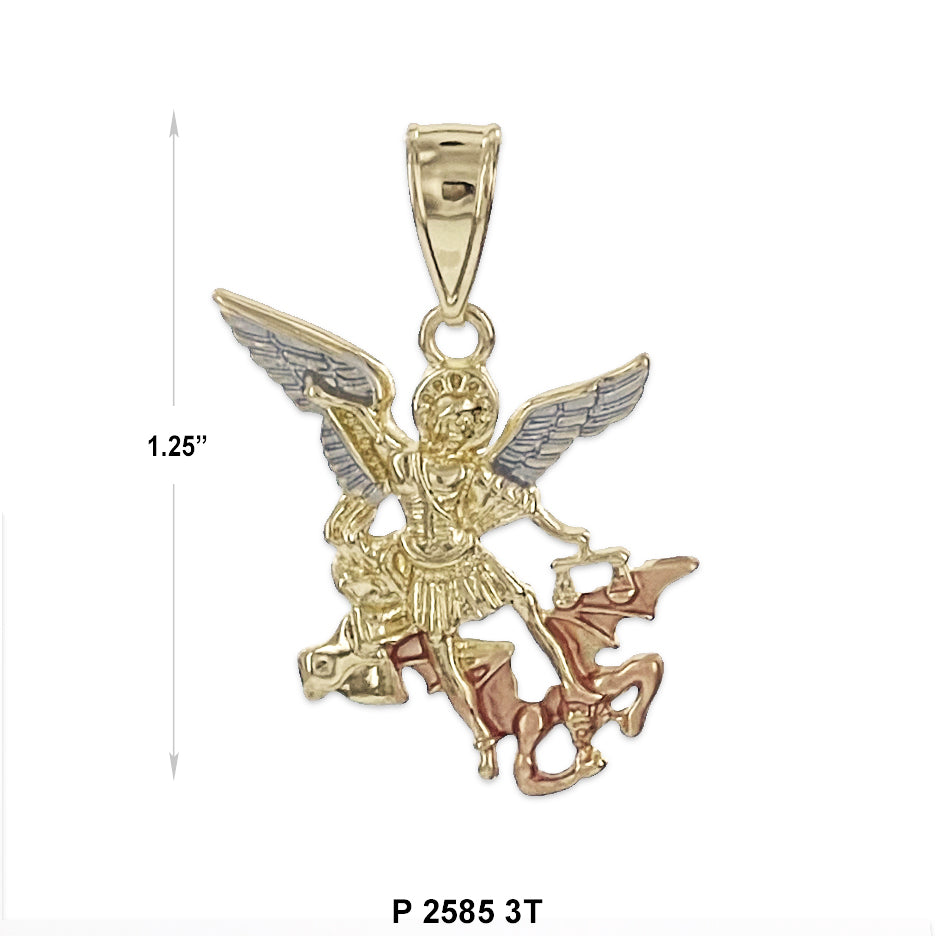 St. Michael De Archangel Pendant P 2585 3T