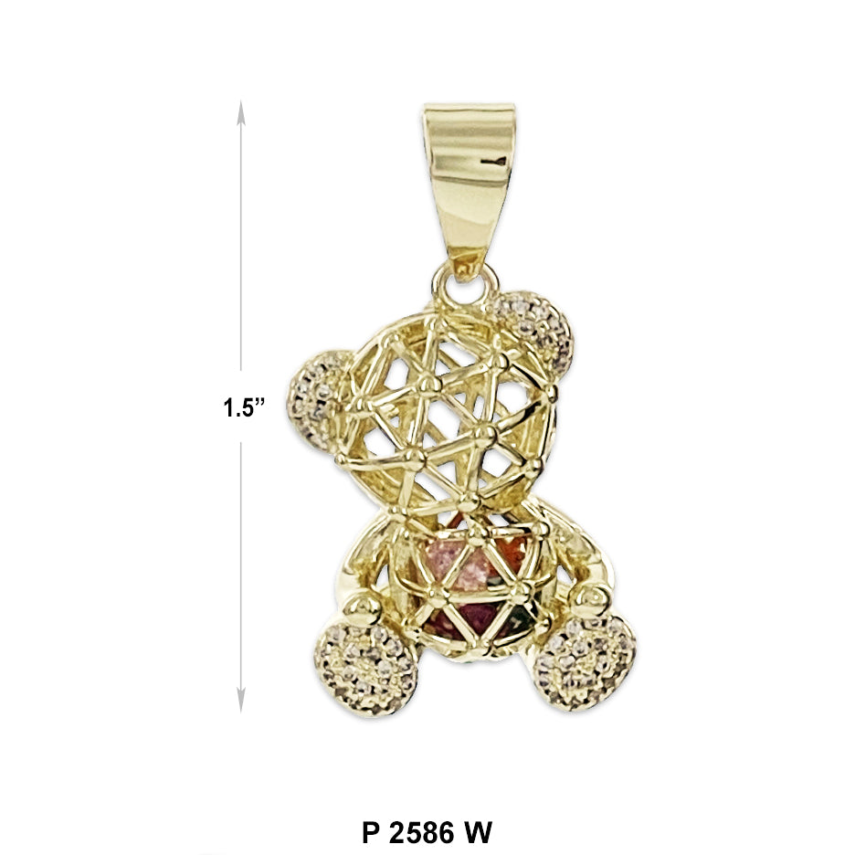 Bear Pendant P 2586 W